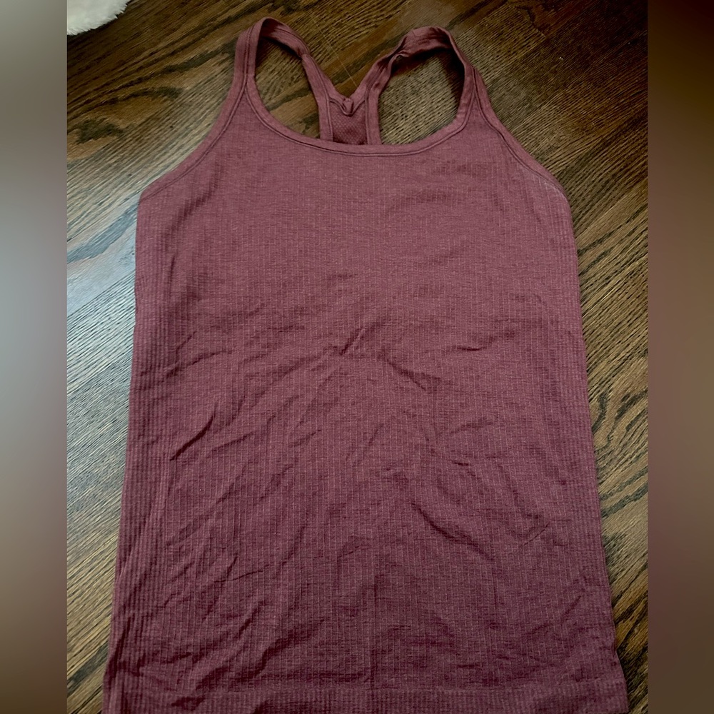 LULULEMON maroon ebb to street tank